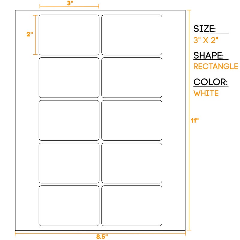 Crinklee Waterproof Essential Oil Labels, 50 Rectangles, 3x2 Inches, Rounded Corners, Oil Proof, Highly Durable, Strong Glue - Image 4